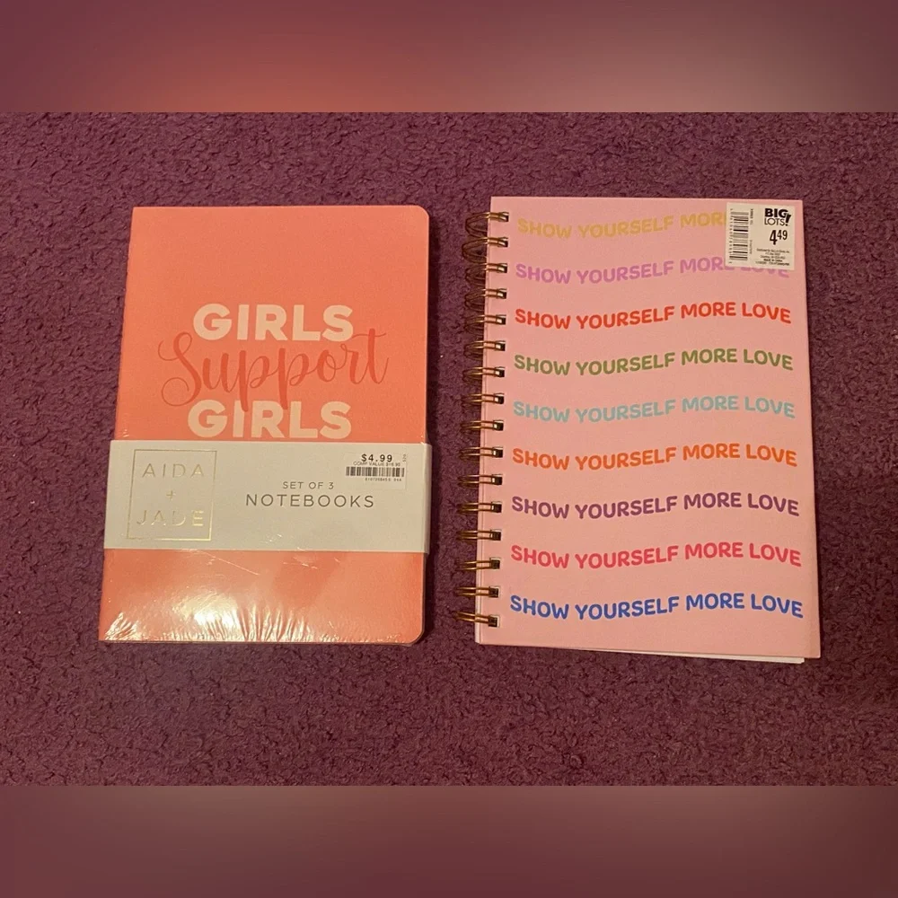 NWT 2 Notebooks with 1 Set of 3 Notebooks with Hand Cream Collection